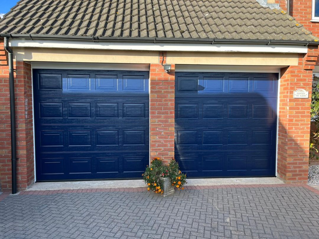 Sectional garage door